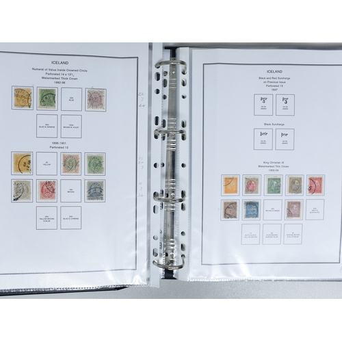 51 - Misc. Lots & Collections ICELAND 1876/1962 mint & used collection on printed pages in binder, with 1... 