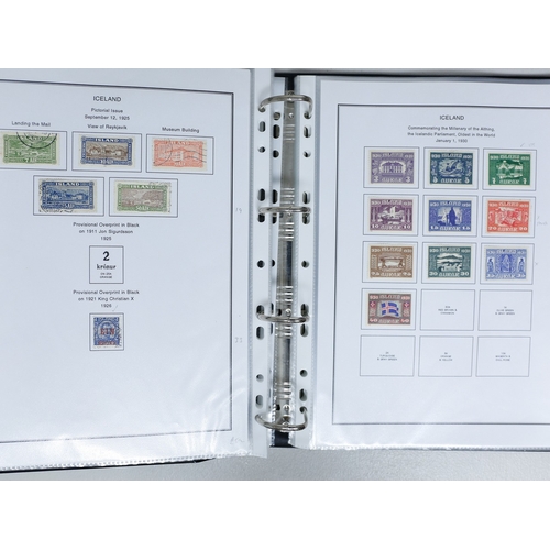 51 - Misc. Lots & Collections ICELAND 1876/1962 mint & used collection on printed pages in binder, with 1... 