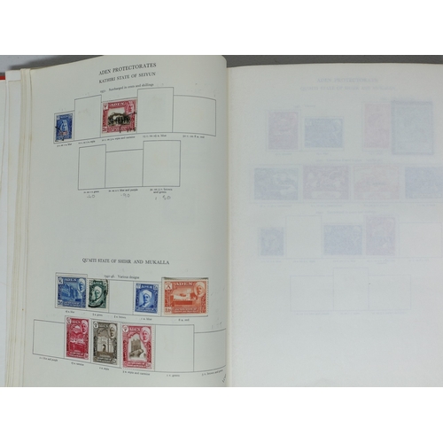 6 - Misc. Lots & Collections COMMONWEALTH K.G.VI. Commem. & Defin. mint & used coll. in a Crown album ST... 