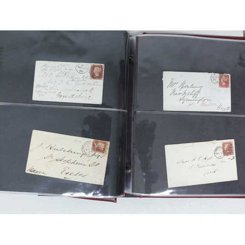 65 - Misc. Lots & Collections GREAT BRITAIN Q.V. coll. of various Penny Reds on cover from 1854 onwards i... 