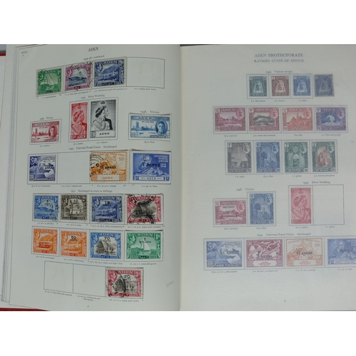 9 - Misc. Lots & Collections COMMONWEALTH K.G.VI. Commem. & Defin. mint & used coll. in a Crown album ST... 