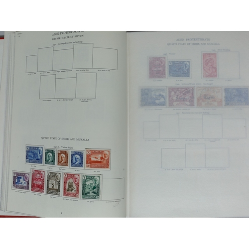 9 - Misc. Lots & Collections COMMONWEALTH K.G.VI. Commem. & Defin. mint & used coll. in a Crown album ST... 