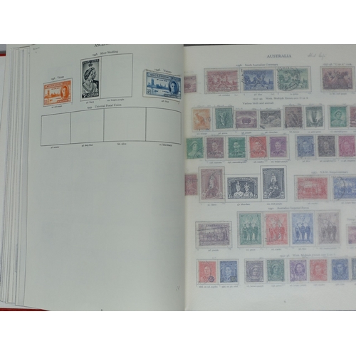 9 - Misc. Lots & Collections COMMONWEALTH K.G.VI. Commem. & Defin. mint & used coll. in a Crown album ST... 