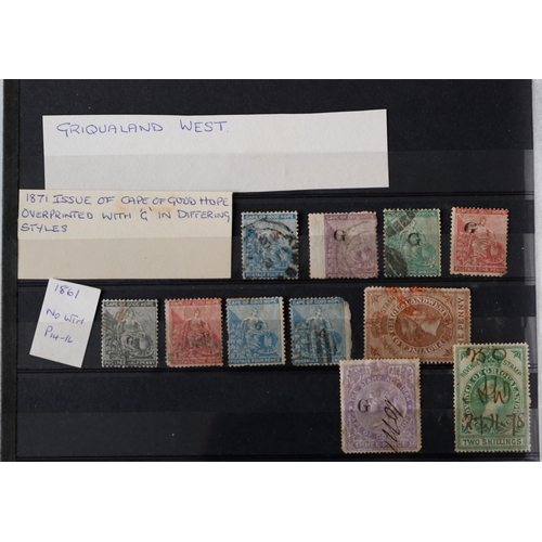 54 - Misc. Lots & Collections SOUTH AFRICA mint & used coll. incl. GRIQUALAND WEST selection of 1871 Cape... 