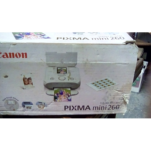 62 - New Canon Pixma Mini 260 Inkjet Printer Boxed