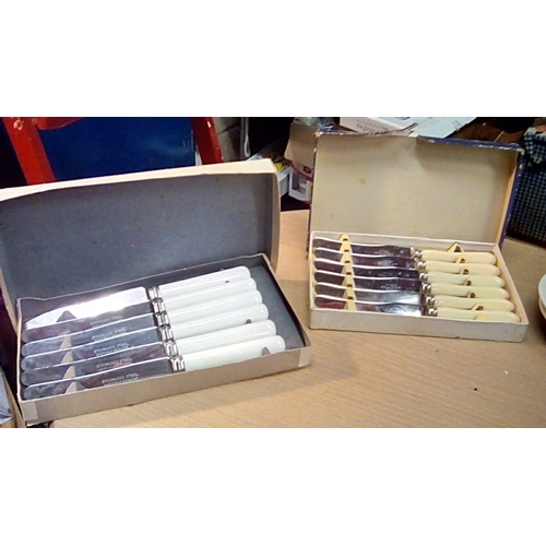 137 - Two Boxed Vintage Knive sets