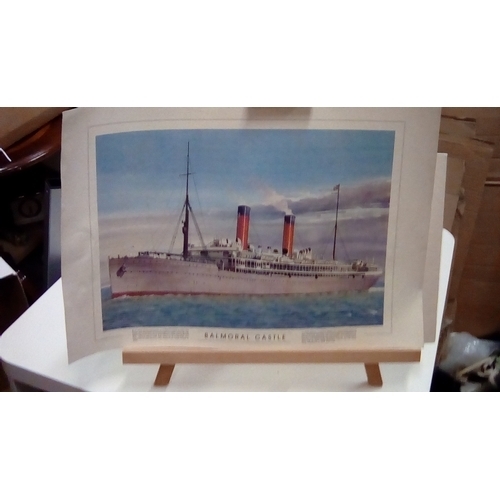 285 - Balmoral Ship Print rolled and in tube    Bargain