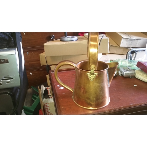 69 - Vintage Handmade Brass & Cooper Watering Can, pic to follow