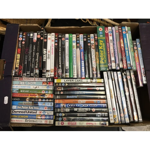 346 - BOX OF DVD'S