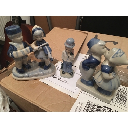 9 - COLLECTION OF DELFT FIGURES