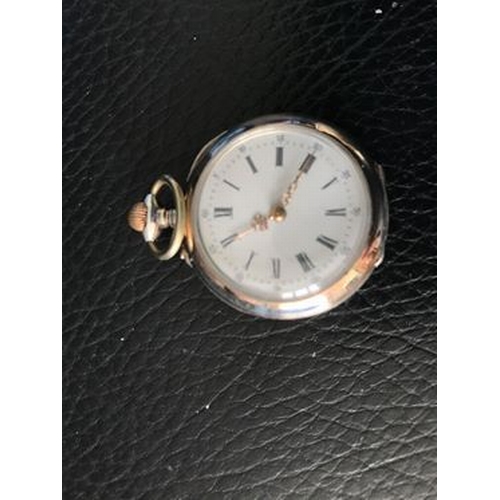 115 - LOVELY SILVER POCKET WATCH FULLY MARKED IN GOOD WORKING ORDER