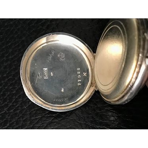 115 - LOVELY SILVER POCKET WATCH FULLY MARKED IN GOOD WORKING ORDER