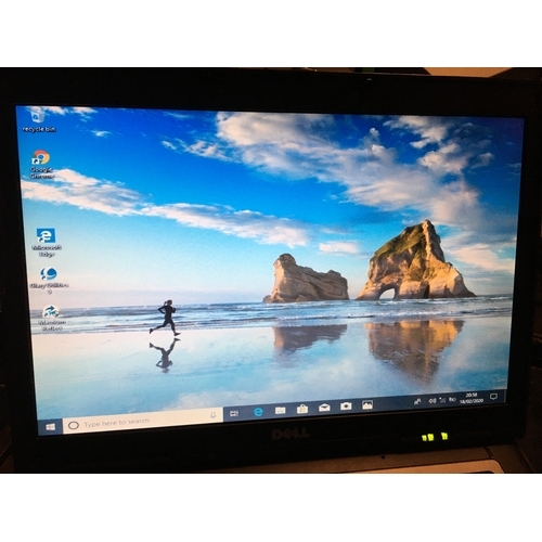 255 - DELL PP22L INSPERION LAPTOP WITH 40 GIG HARD DRIVE 2.5 GIG RAM WINDOWS 10 WITH NO BATTERY BUT WITH C... 