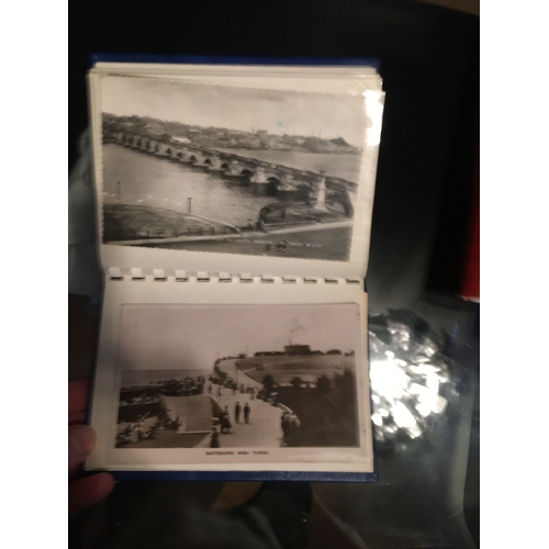 20 - PHOTO ALBUM OF VINTAGE POSTCARDS B&W & COLOUR