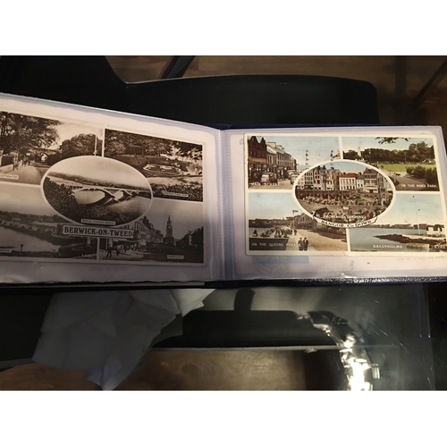 21 - PHOTO ALBUM OF VINTAGE POSTCARDS ETC