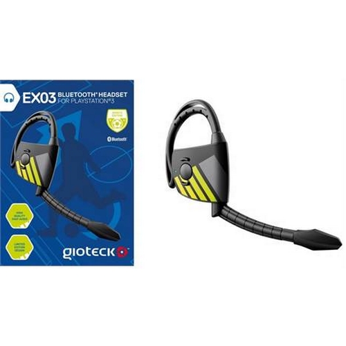 76 - Brand New Gioteck EX03 Bluetooth Gaming Headset For Playsation 3 - Limited Edition Design