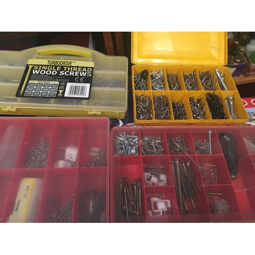 157 - ASSORTMENT OF BOXED NAILS & SCREWS