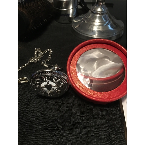 245 - CRACKING 
New Pocket Watch on Chain In Presentation Box