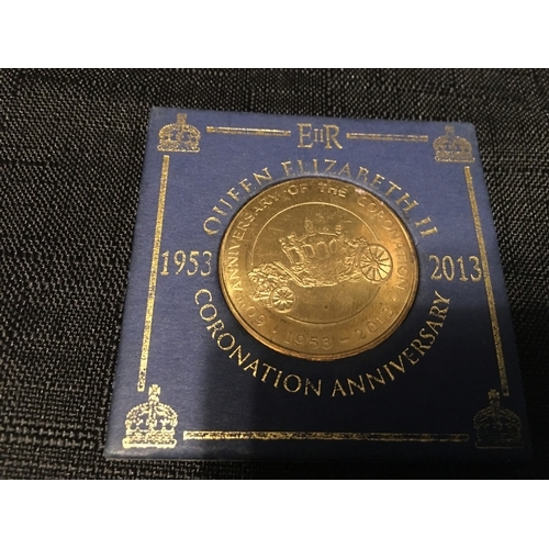 253 - NICE 2013 ANNIVERSARY CORINATION COIN IN CASE