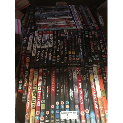 305 - BOX OF DVDS