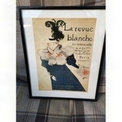 341 - Framed and glazed French advertising poster 30 x 23 cm ®