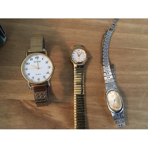 309 - COLLECTION OF THREE ACCURIST WATCHES