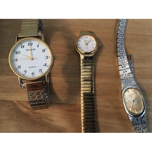 309 - COLLECTION OF THREE ACCURIST WATCHES