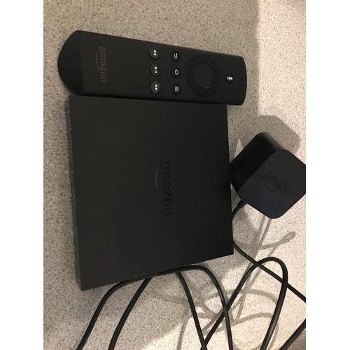 78 - AMAZON TV BOX WITH REMOTE AND CABLE FULLY WORKING