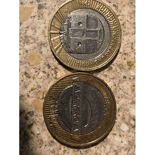 345 - TWO LONDON UNDERGROUND COINS