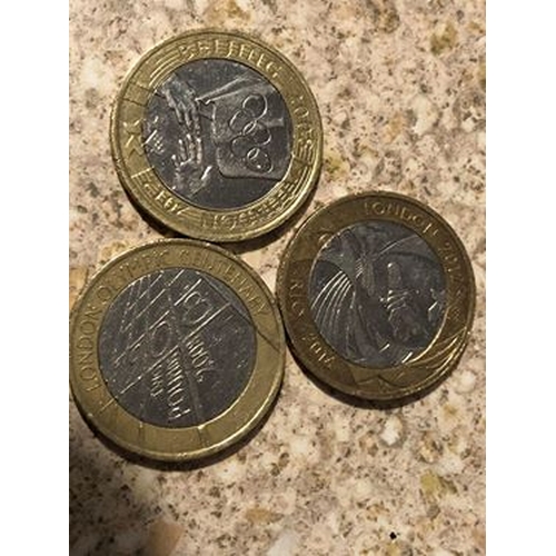 346 - THREE FANTASTIC OLYMPIC COINS