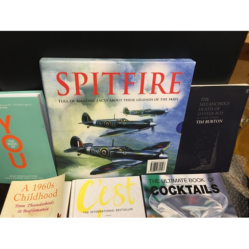 353 - GOOD SELECTION OF BOOKS INCLUDING NEW BOXED SPITFIRE BOOK & LOTS MORE