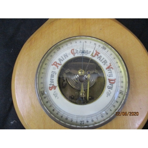 169 - NICE VINTAGE WALL BAROMETER  (l)