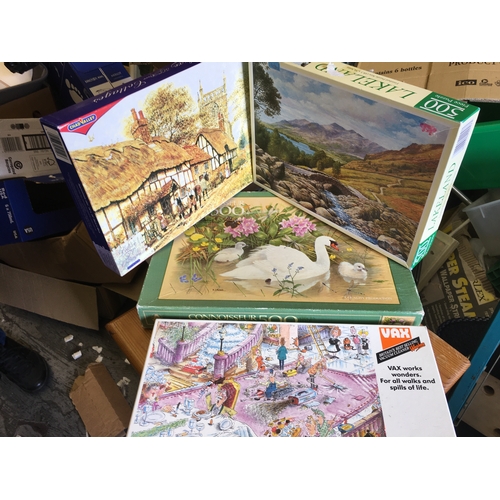 62 - COLLECTION OF FOUR JIGSAWS ALL COMPLETE