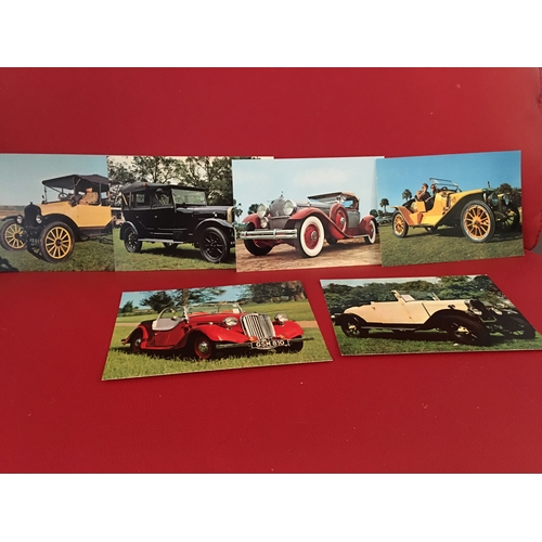 220 - NICE COLLECTION OF UNUSED VINTAGE CARS POSTCARDS