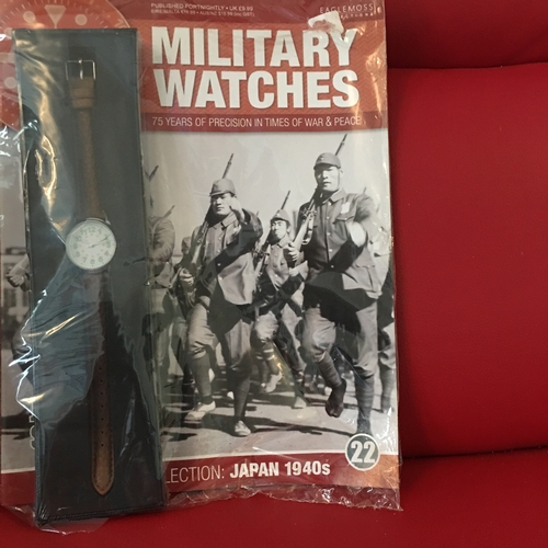 342 - FANTASTIC MILITARY ISSUE WATCHES COLLECTION WITH SEALED MAGAZINE AND BOXED WATCH ISSUE 22 '' JAPAN 1... 