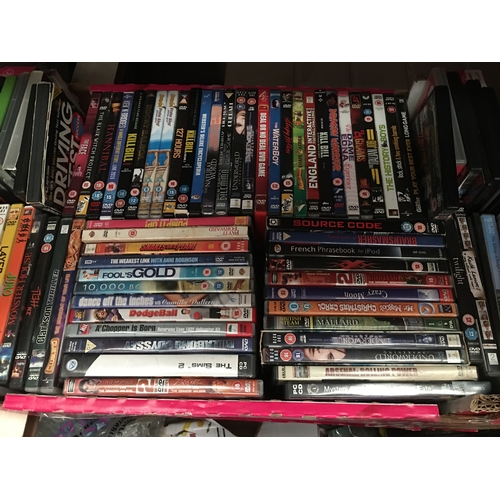 63 - BOX OF DVDS