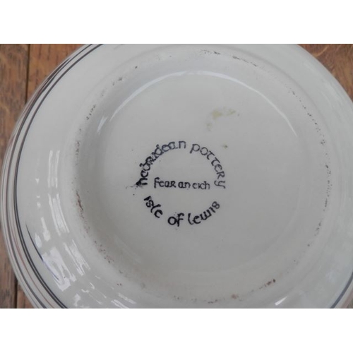 162 - HEBRODEAN POTTERY ISLE OF LEWIS Fear An Eich Glazed Bowl 16cM Diameter 7 Cm in Height (RO)