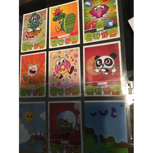 303 - ASSORTMENT OF50 TOPPS MOSHI MONSTERS MASH UP INCLUDING 4 HOLOGRAMS