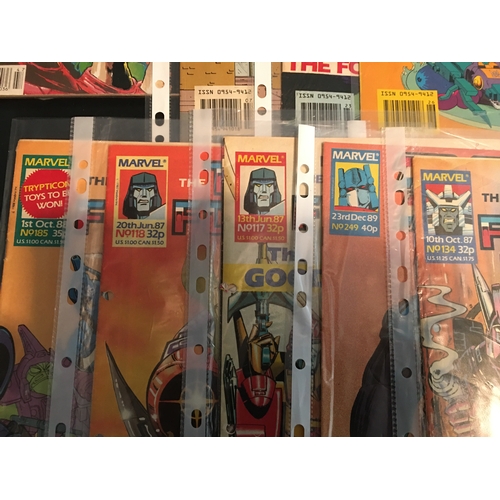 40 - 8 VINTAGE TRANSFORMERS COMICS ALL IN COVERS AND VERY GOOD CONDITION & 1 OTHER