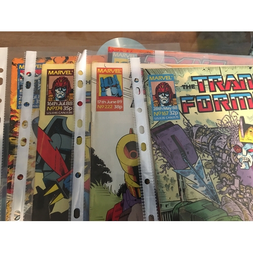 7 - 9 VINTAGE TRANSFORMERS COMICS ALL IN COVERS AND VERY GOOD CONDITION