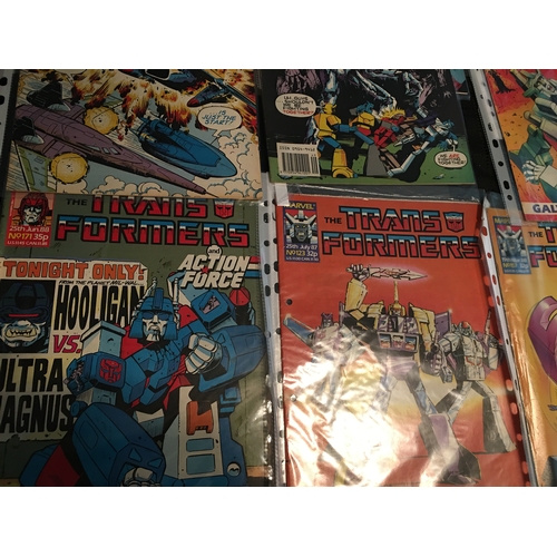 7 - 9 VINTAGE TRANSFORMERS COMICS ALL IN COVERS AND VERY GOOD CONDITION