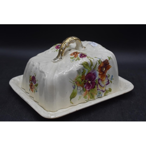 27 - LOVELY DECORATIVE CHEESE DISH (ch)