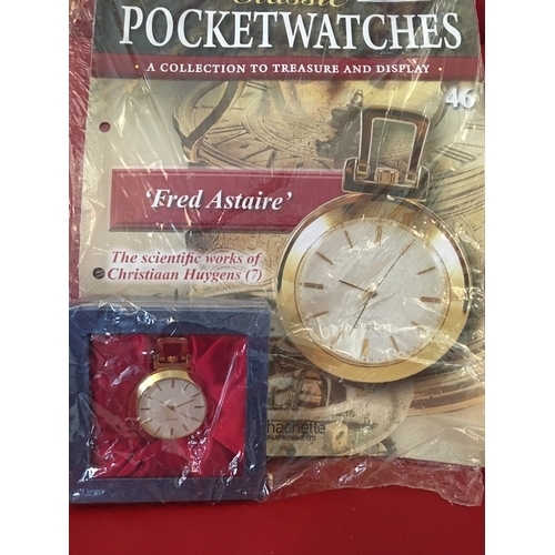 285 - FANTASTIC CLASSIC POCKET WATCHES COLLECTION WITH SEALED MAGAZINE AND BOXED WATCH ISSUE 46 '' FRED AS... 