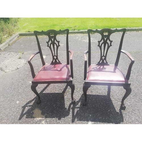 334 - 2 Antique carver chairs. Very collectable and well made. Crack as can be seen on one of them but eas... 