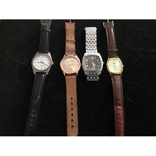 18 - NICE COLLECTION OF FOUR WATCHES INCLUDING HENLEY PRESUMED REPLICA BUT HAS REG NUMBER