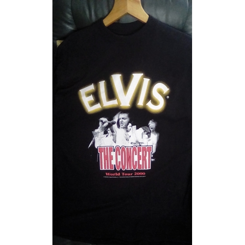 179 - CRACKING as new ELVIS PRESLEY TOUR T/SHIRT FROM GLASGOW 2000 AND 16 MONTH CALANDER