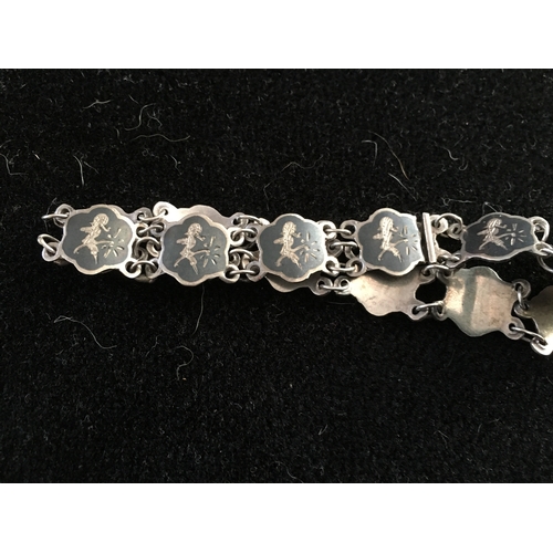 201 - LOVELY SIAM SILVER BRACELET