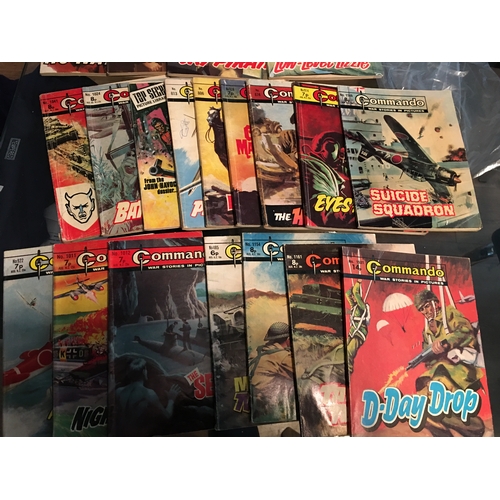 258 - CRACKING COLLECTION OF 20 COMMANDO COMICS