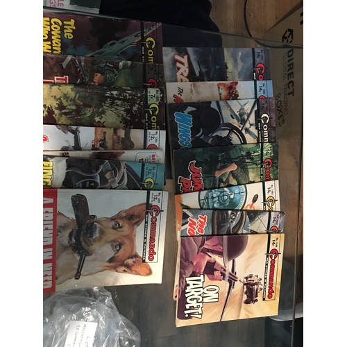 261 - CRACKING COLLECTION OF 20 COMMANDO COMICS ETC