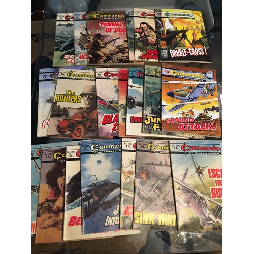 271 - CRACKING COLLECTION OF 20 COMMANDO COMICS